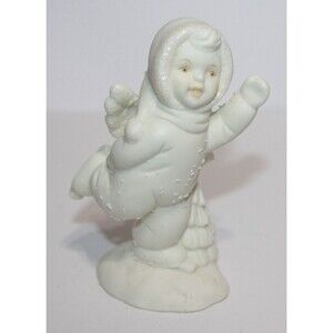 Peebles 4.5" Porcelain Snow Baby Ice Skating